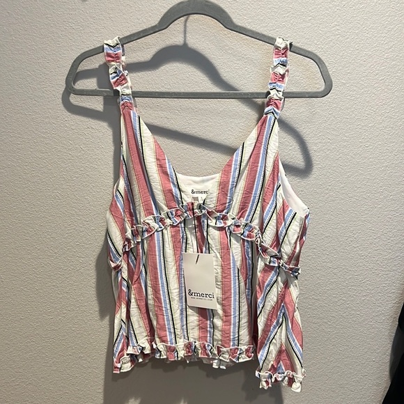 Ruffle multicolor top - Picture 1 of 6